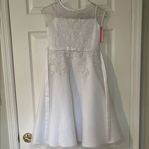 Us Angels White Communion Dress size 7